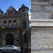 Building stone geology of First National Bank